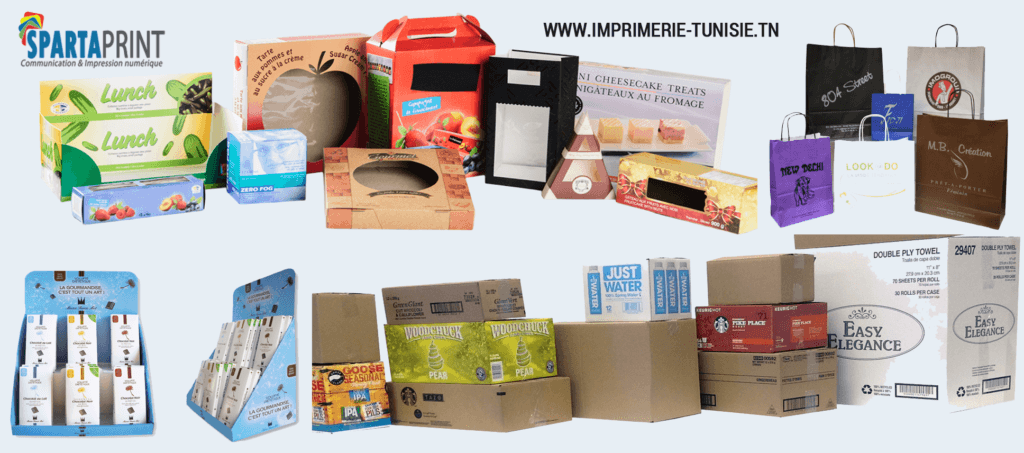 impression carton emballage personalise logo tunisie